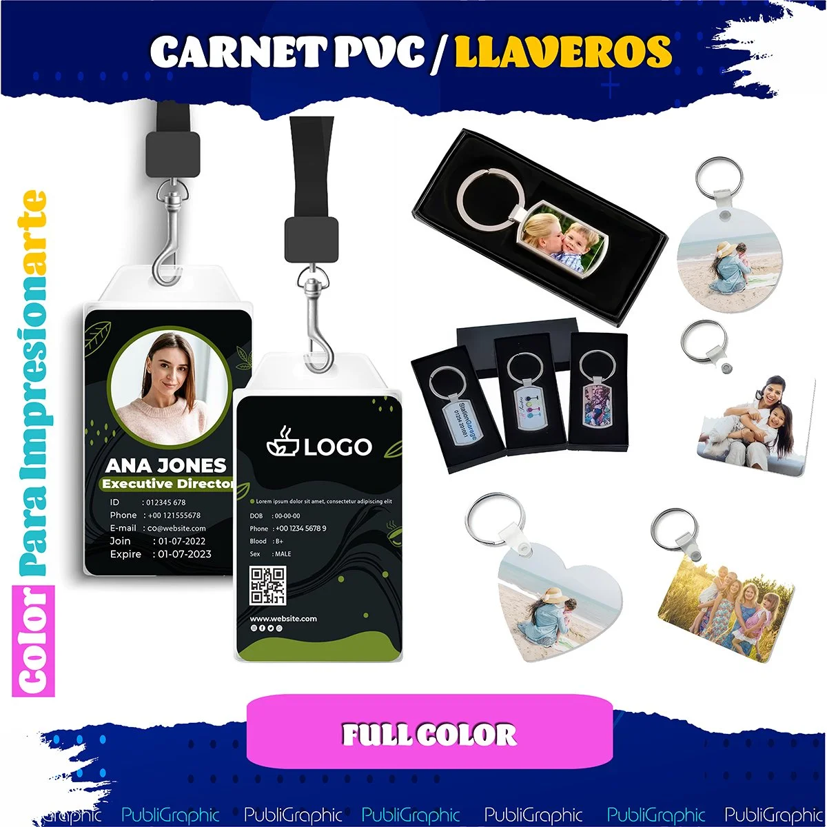 Carnets PVC y Llaveros Personalizados